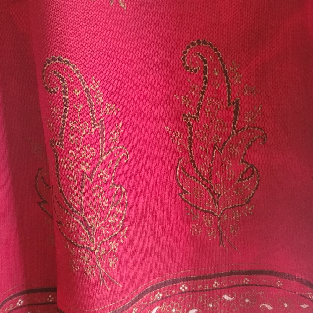 Breakin Loose Sleeveless Red Floral Dress 7/8 - Picture 5 of 10